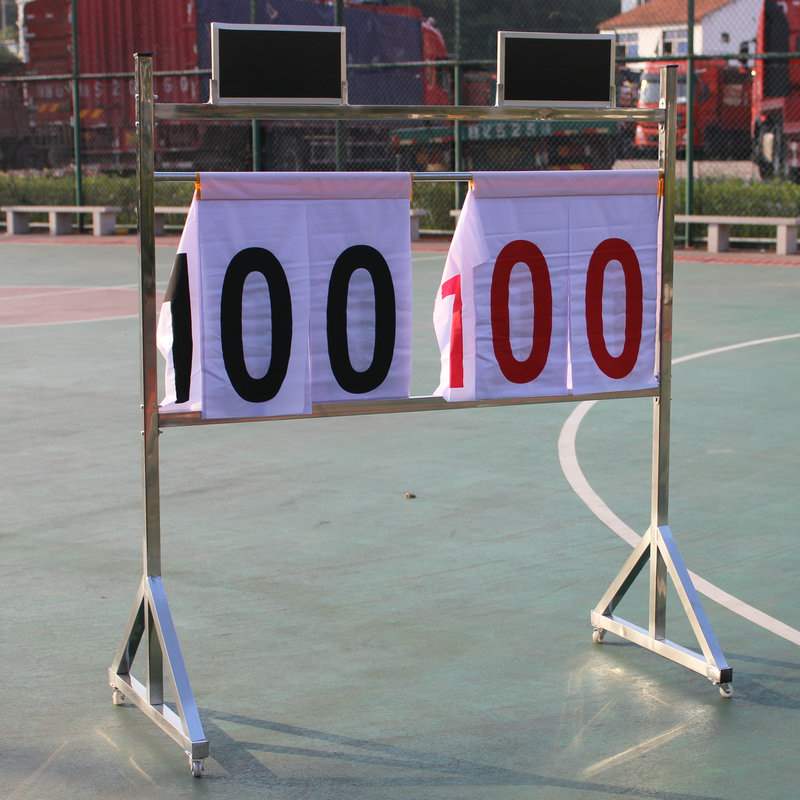 Bảng xếp hạng bóng rổ sàn đứng bằng thép không gỉ di chuyển khung bảng điểm thiết bị thi đấu cầu lông - Bóng rổ