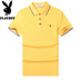 Playboy cửa hàng flagship chính thức ngắn tay T-Shirt nam mùa hè quần áo nam thanh niên tự trồng ve áo Polo áo triều Áo phông ngắn