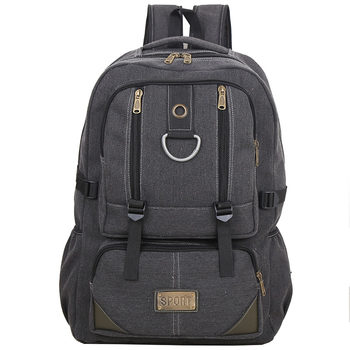 Large capacity canvas sports outdoor student women's backpack