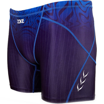 ZOKE professional three-point boxer swim trunks men's competition fabrics quick-drying anti-chlorine swim trunks 111506344