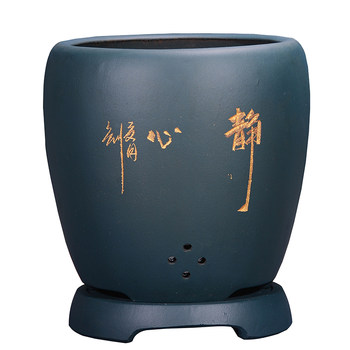 High-quality purple sand flower pots, high-end potted plants, all handmade