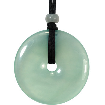 Natural transparent xiu jade safety buckle accessories sweater chain