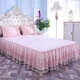 Qiao Ý giường công chúa ren váy mùa hè màu tím bedspread 1.5m1.8 đúp Simmons nệm bảo vệ - Váy Petti váy giường đẹp	