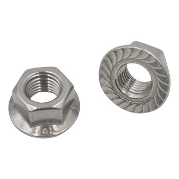 Flange nut hexagonal 304 stainless steel GB6177 flower tooth DIN6923 nut with pad M4M5M6M8M10M12