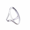 925 sterling silver ring empty long ring surface ring holder
