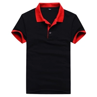 【Черная одежда】 Красный воротник