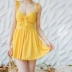 Áo tắm nữ váy xẻ ngực nhỏ tập hợp thép tấm gợi cảm che bụng thon gọn Hàn Quốc suối nước nóng nhỏ nước hoa - Bộ đồ bơi One Piece Bộ đồ bơi One Piece