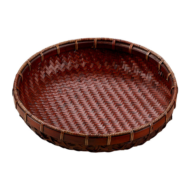 Bamboo weaving Chinese antique old basket snack nuts