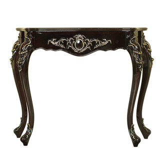 American-style porch table porch cabinet European-style half-circle porch foyer partition cabinet against the wall table end view table half-round table