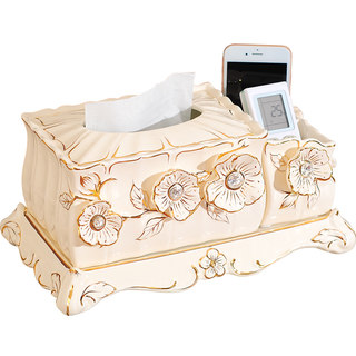 European style ceramic tissue box multifunctional coffee table decoration