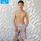 Quần đi biển quần short nam boxer rộng kích thước lớn quần short nhanh khô quần bơi thân đôi kỳ nghỉ bên bờ biển bơi thân