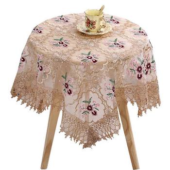 European style embroidered square fabric lace multi-purpose cover European style embroidered square fabric lace multi-purpose cover