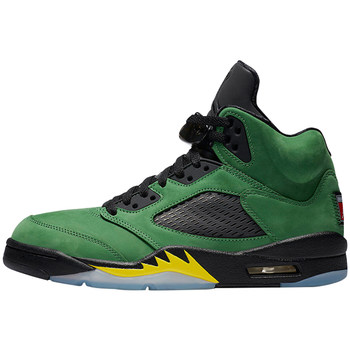 Xiaohong Sports Air Jordan 5 AJ5 Oregon Ducks Green Suede Basketball Shoes CK6631-307