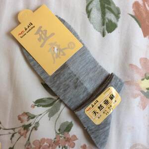 哈尔滨夏季薄款矮腰船袜弹力网眼亚麻袜子纯亚麻男款女款防臭短袜