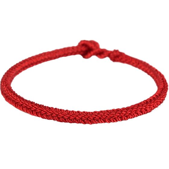 Knot rope notes, male and female couple woven red rope bracelet manually preparing King Kong knot simplicity baby children's small hand rope