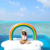 Водяной ананас, надувная плавающая кровать, ананас, плавающий ряд, арбуз, баклажан, кактус, плавучий остров, плавучая доска, рафтинг, плавание на воздушной подушке