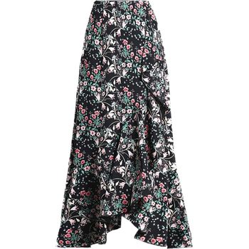 Skirt ແມ່ຍິງກາງຍາວພາກຮຽນ spring ແລະດູໃບໄມ້ລົ່ນແບບໃຫມ່ Chiffon ພິມສະຫມໍ່າສະເຫມີ Skirt ຍາວ ruffled Skirt Slimming Fishtail Skirt