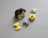 Желтый набор зажимов из 5 частей взаимозаменяем.