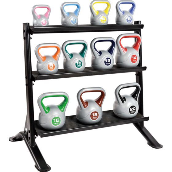 Gym home three-layer rack kettlebell
