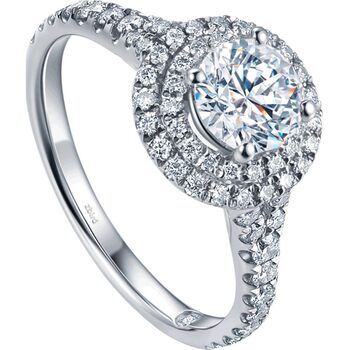 Wedding zbird diamond ring set with 18k gold