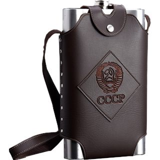 Russian stainless steel portable outdoor wine bottle