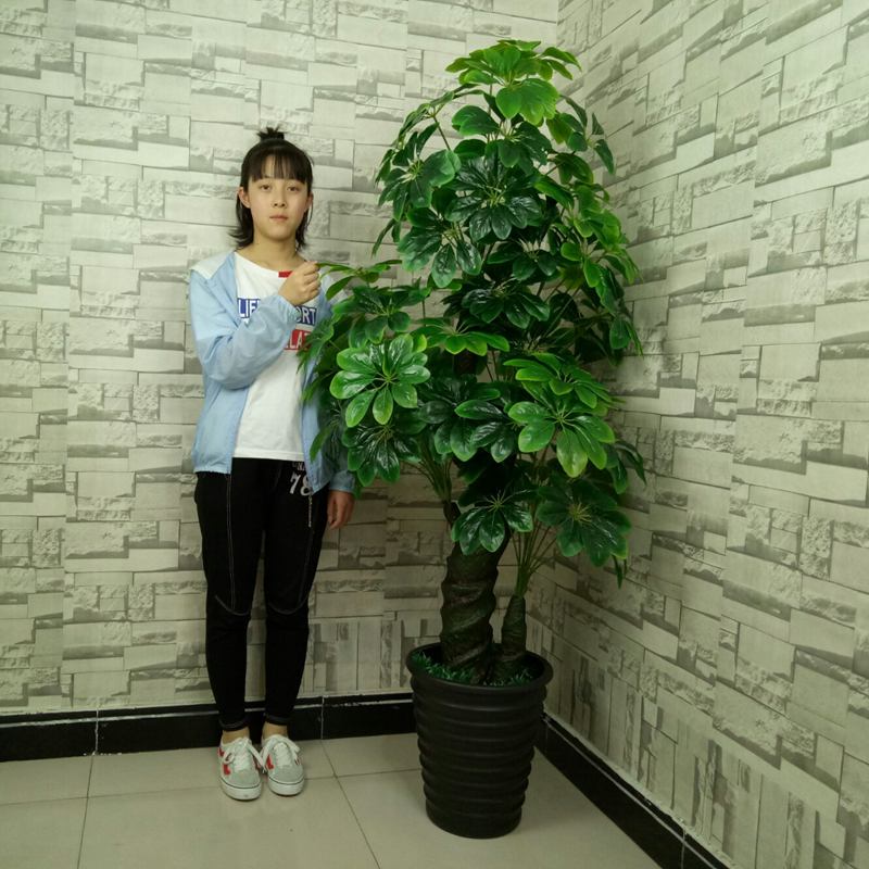 Artificial Money Tree, Faux Green Plant, Indoor Potted Plant, Large Living Room, Balcony, Office, Floor-Standing Floral Arrangement