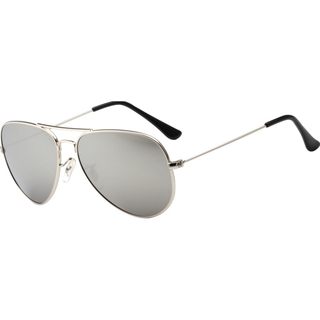 Aviator style polarized sunglasses for driving