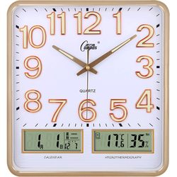 Kangbas clock luminous silent wall clock modern simple living room electronic clock quartz clock bedroom home wall clock