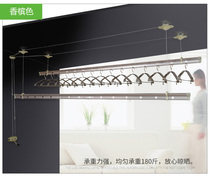 Tulip rocking three-pole balcony indoor lifting and folding clothes hanger