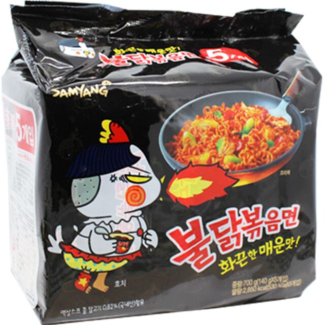 Korean imported cream cheese spicy fried noodles