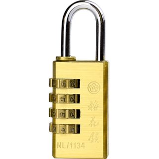Plum lock password lock padlock travel luggage zipper small lock gym locker home pure copper padlock