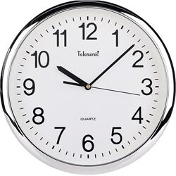 Telesonic/Uranus Silent Quartz Clock Bedroom Study Room Living Room Meeting Room Simple and Stylish Wall Clock