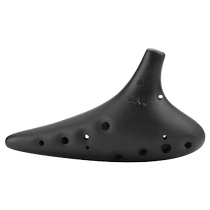 Tng Tao flûte instrument 12 trous poterie de poterie instrument de flûte 12 trous de poterie flûte enfant douze trous Tao flûte Spectral Black Pottery