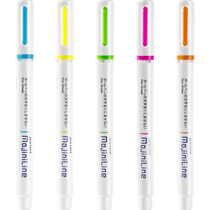 Japon Zebra zèbre Fluorescent Pen WKS22 Single Head Coarse Scratcher marque Not ink Stained Pen Mojiniline Not Fainting Oblique Head Suit Note Pen Color Hand Ledger Pen Light Color