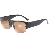 Presbyopic sunglasses for men and women both far and near ultra-light trendy dual-light gradient color presbyopia radiation-proof crystal presbyopia glasses