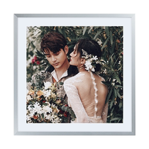 Metal combination frame modern minimalist wedding photo wedding photo frame wall bedroom living room plus washed photo frame enlargement customization