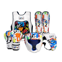 BN protective gear childrens boxing Sanda fighting Muay Thai training chest protector head protector leg protector crotch protector boxing gloves equipment