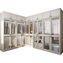 (I Lean Hat Intercap Customized) Full house Custom wardrobe Home Bedroom walk-in Push-pull Mobile Door Cabinet Combination