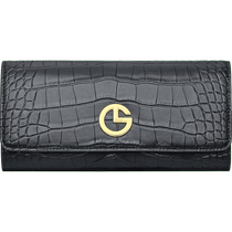 Goldlion 2024 New Clutch Fashion Crocodile Pattern Wallet Long Womens Handbag Simple Wallet Wallet