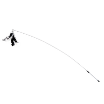 Тянь Тянь кошка стальная проволока длинная сменная головка маленькая птица перо-белая колокольня кошачья игрушка резистент к укусу и детская кошка самоздравствуй теирль