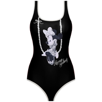 BE Fan Dean one-piece swimsuit for women retro fashionable and sexy belly-covering slimming swimming beauty straps chest pad summer