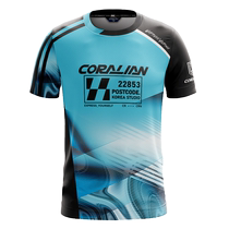 Kolian Korean badminton suit womens suit summer new mens short-sleeved couple team uniform breathable quick-drying top