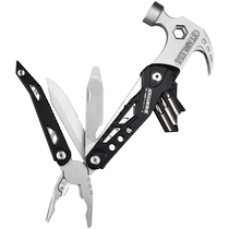 Jingxuan multifunctional outdoor hammer stainless steel wire pliers claw hammer car safety broken window escape hammer tool pliers