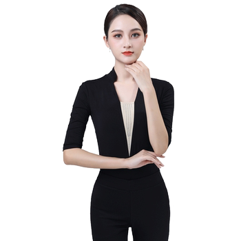 Fanshu Body Training Clothing for Women, High-Waisted Flared Pants, Etiquette Instructor, Dance Model, Catwalk Practice Outfit Set