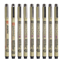 Japan Imported Cherry Blossom Needle pen SAKURA Cherry Blossom Card Brush waterproof hooking pen Hand drawing pen Fine arts students Private design Cartoon Sketching Drawing Pen Suit Black Drawing Pen