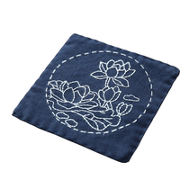 Embroidery handmade self-embroidery diy beginners make tea mat three-dimensional embroidery coaster tea mat to pass the time material package