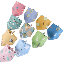 Newborn baby triangular scarf pure cotton saliva scarf handsome children male baby female bib scarf Korean version trendy autumn and winter