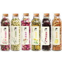3-8 Womens Day Gift 6 bottles of flower and grass tea gift box Rose Lothea flower tea Jasmine Flower tea Dried Orange Peel