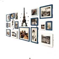 Nordic photo wall decoration without punching living room photo frame wall combination creative restaurant background wall hanging photo album frame