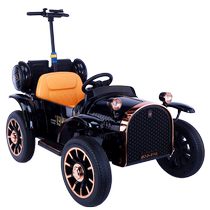 Beiduoqi parent-child childrens electric car car remote control four-wheel stand adult female baby toy car can sit in a stroller